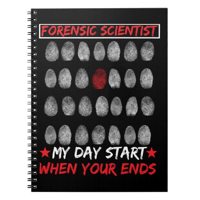 Cuaderno Investigación forense de huellas dactilares detect (Frente)