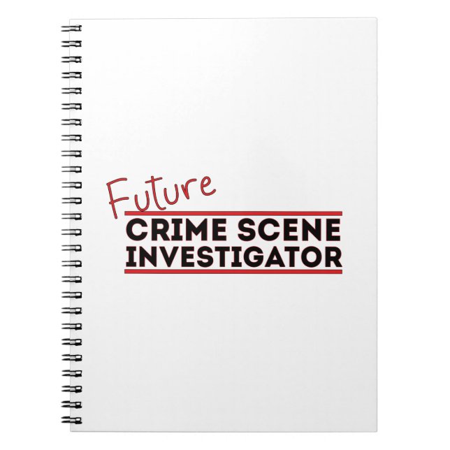 Cuaderno Investigador de la escena del crimen en el futuro (Frente)