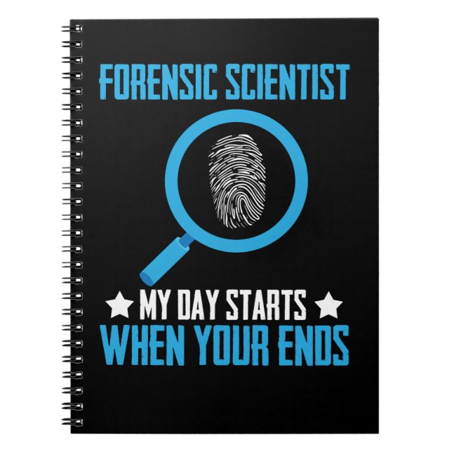 Cuaderno Investigador forense en ciencias forenses científi (Frente)
