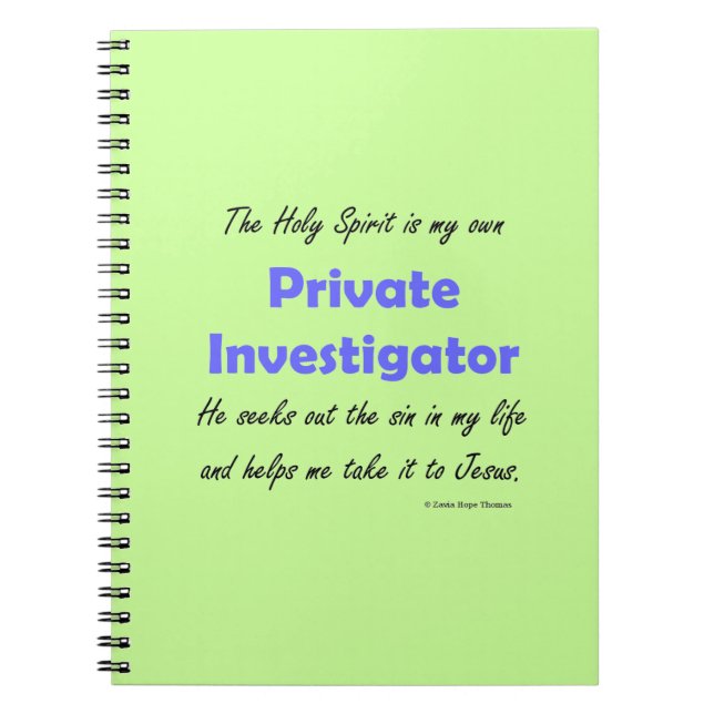 Cuaderno investigador privado (Frente)