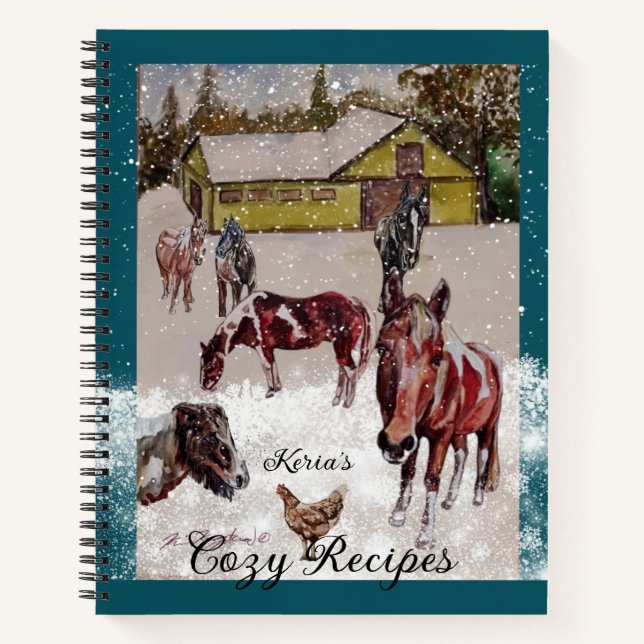 CUADERNO INVIERNO AL OESTE DE LAS COLINAS RÉPLICAS DE RANCH (Anverso)