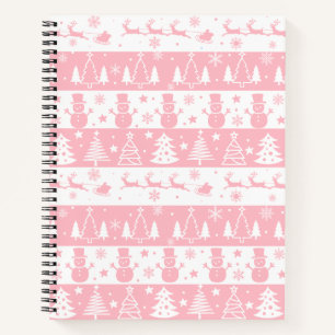 Cuaderno Invierno de los Navidades rosados