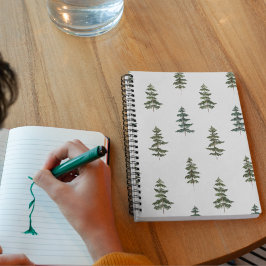 Cuaderno Invierno de moda | Patrón de árbol de Navidad