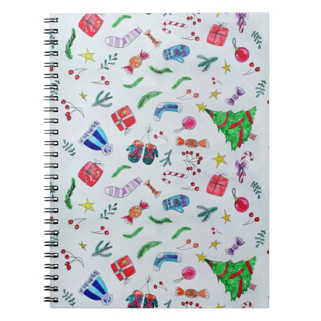 Cuaderno Invierno de navidades de Año Nuevo (Frente)