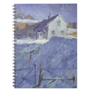 Cuaderno Invierno en la casa de campo de plata