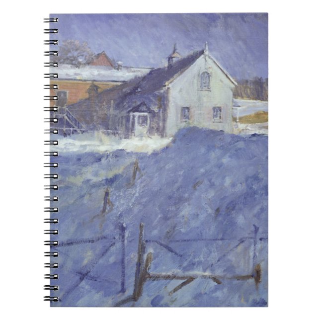 Cuaderno Invierno en la casa de campo de plata (Frente)