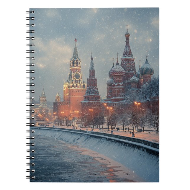 Cuaderno Invierno en un bloc de notas de la Plaza Roja - ed (Frente)
