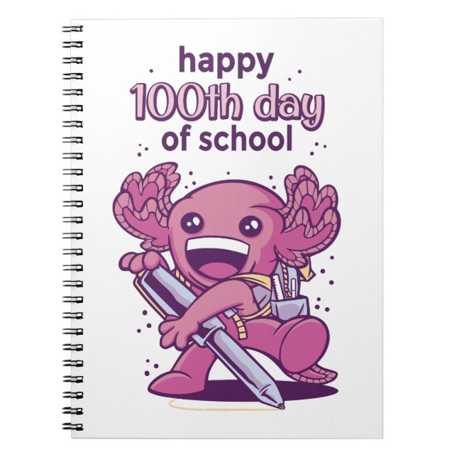 Cuaderno invitación al 100º día de escuela (Frente)