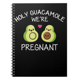 Cuaderno Invitación de embarazo aguacate Chiste