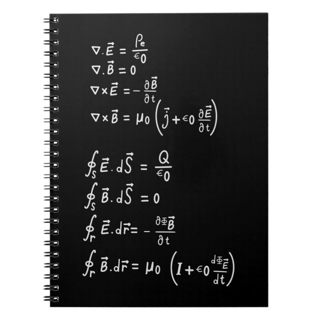 Cuaderno Invitación de Pegatina de Physics Formula Square (Frente)