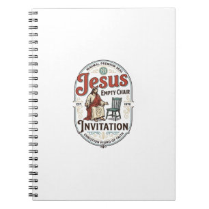 Cuaderno Invitación de silla vacía de Jesús Invitación de s