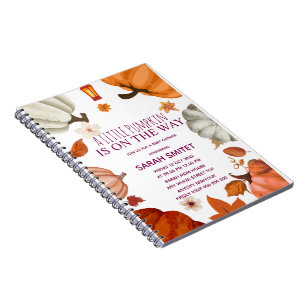 Cuaderno Invitación para Baby Shower de Calabaza, Un pequeñ