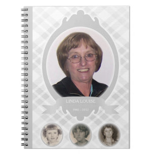 Cuaderno invitaciones del monumento de la foto de la