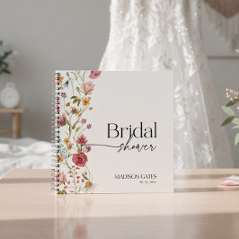Cuaderno Invitada de la Ducha Nupcial Floral
