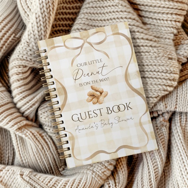 Cuaderno Invitado a Baby Shower de Maniotas con Gingham Bei (Subido por el creador)