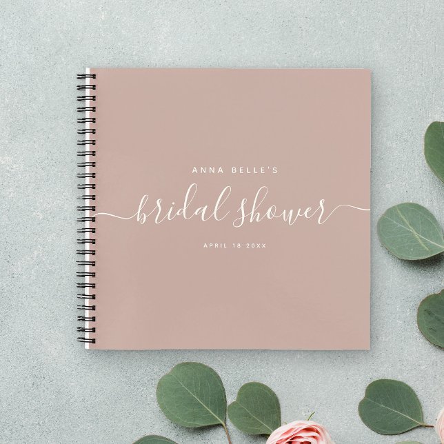 Cuaderno Invitado a ducha de novia con guión de Moda Rubor  (Subido por el creador)