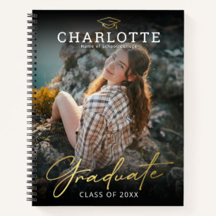 Cuaderno Invitado a graduación de fotografía personalizada