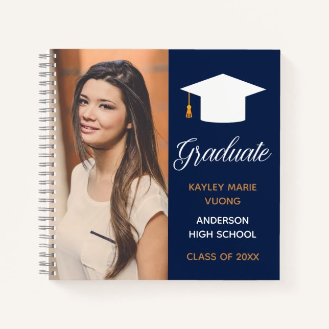 Cuaderno Invitado a la autografia del partido Navy Blue Gra (Anverso)