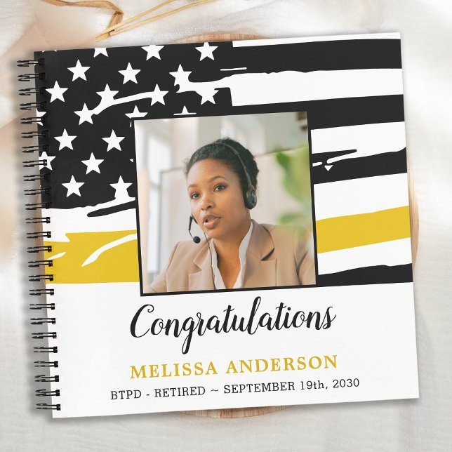 Cuaderno Invitado a la foto de la línea de oro delgada para (Subido por el creador)