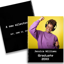 Cuaderno Invitado a una fiesta de graduación sencilla diver