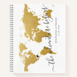 Cuaderno Invitado al mapa Gold World Map Adventure