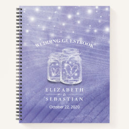 Cuaderno Invitado Boda de Mason Jars String Lights