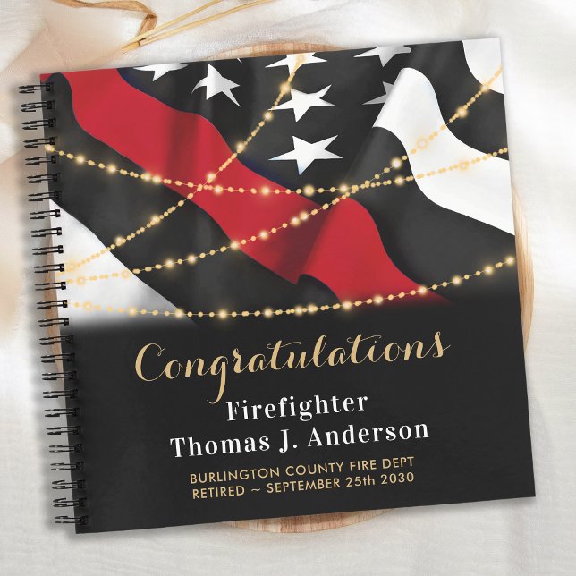 Cuaderno Invitado de la bandera de la línea roja delgada de (Subido por el creador)