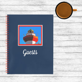 Cuaderno Invitado en el faro de la ciudad portuaria de Hilt