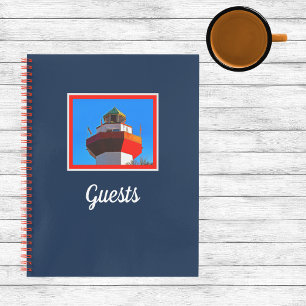 Cuaderno Invitado en el faro de la ciudad portuaria de Hilt