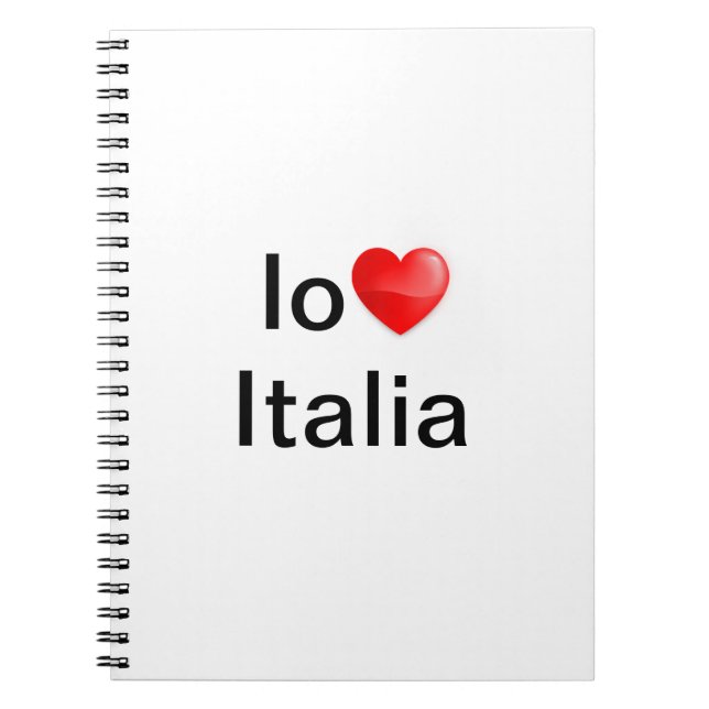 Cuaderno Io amo Italia (Frente)