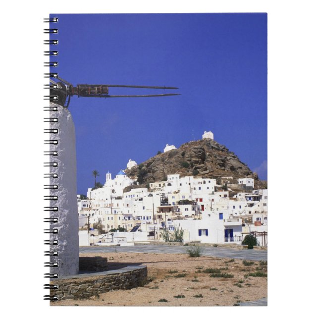 Cuaderno Ios, Grecia. El blanco y el blanco hermosos y cruj (Frente)
