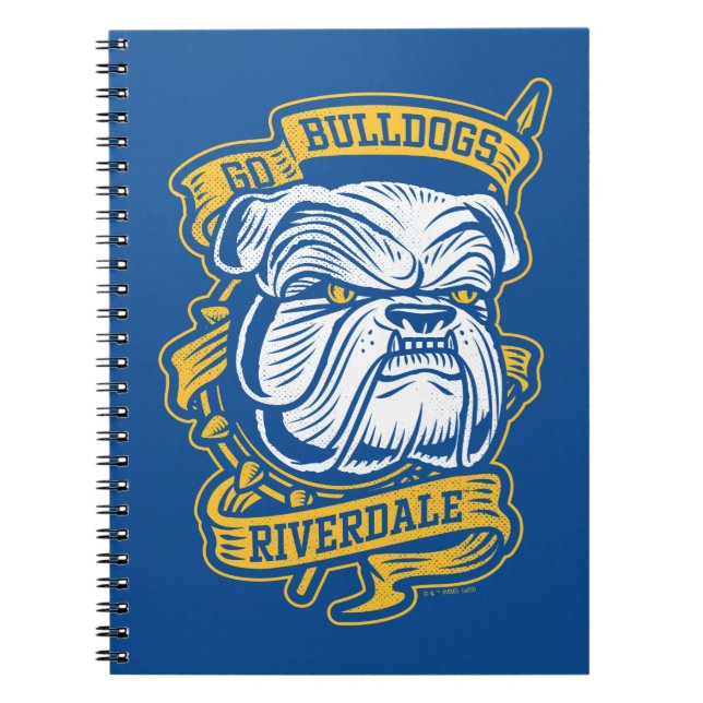 Cuaderno Ir Bulldoges - Banner de la mascota Riverdale (Frente)