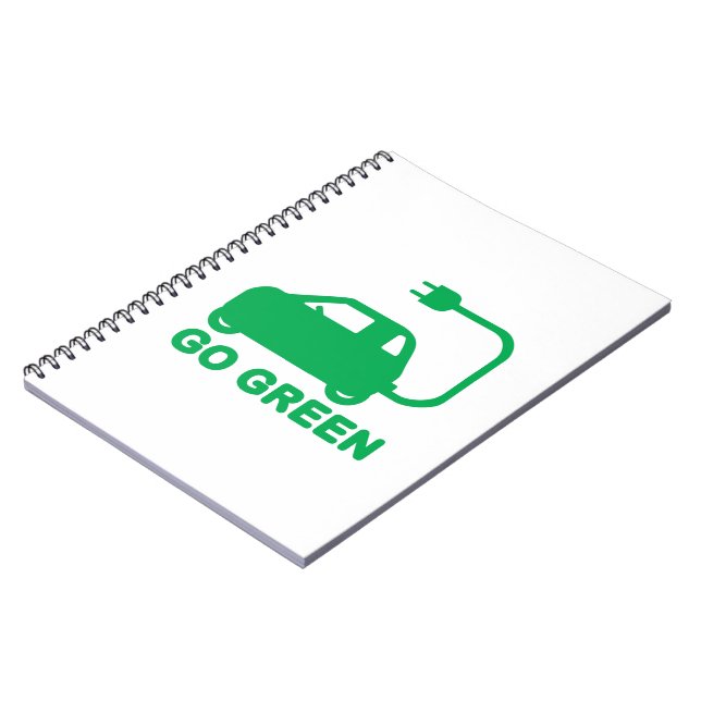 Cuaderno Ir Verde ~ Conducir autos eléctricos (Lado Izquierdo)