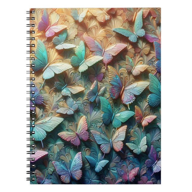 Cuaderno Iridescent Butterfly Garden (Frente)