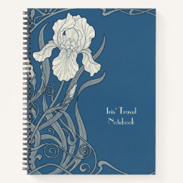 Cuaderno Iris Art Nouveau Azul y Blanco