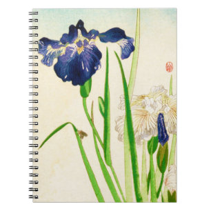 Cuaderno Iris azul - Impresión de acuarela japonesa