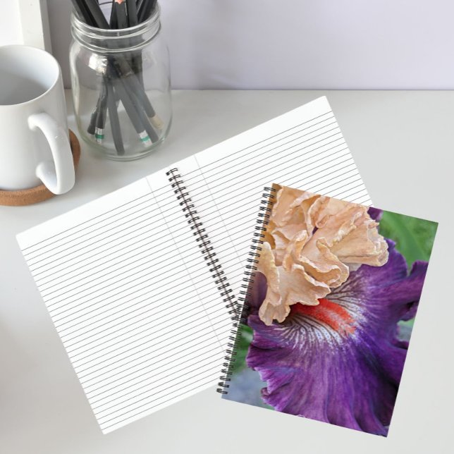 Cuaderno Iris barbudo de dos tonos Floral en flor (In Situ)