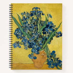 Cuaderno Iris de Van Gogh: Arte audaz en azul y amarillo