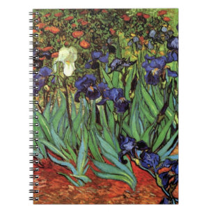 Cuaderno Iris de Vincent van Gogh, Arte de Jardín Vintage