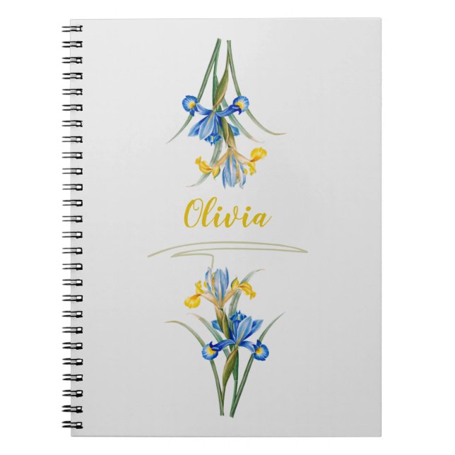 Cuaderno Iris español de Pierre-Joseph Redouté (Frente)