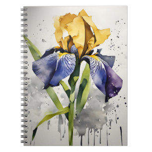 Cuaderno Iris - Flores de acuarela