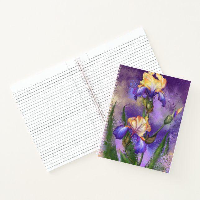 Cuaderno Iris Flowers Nota de irlandeses (Interior)