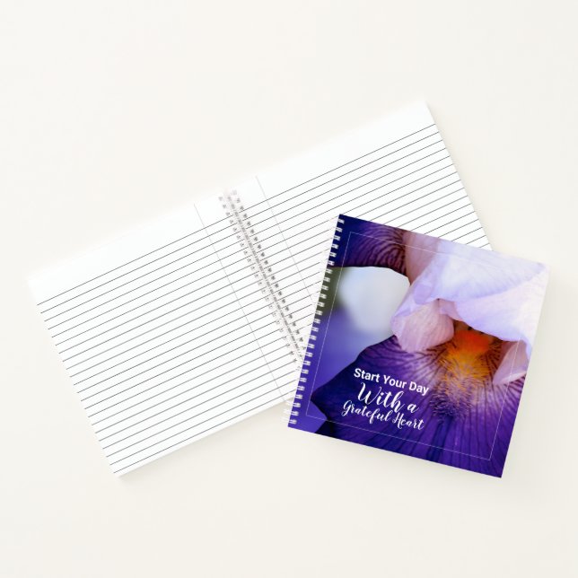 Cuaderno Iris Púrpura Con Cita Agradecida (Interior)