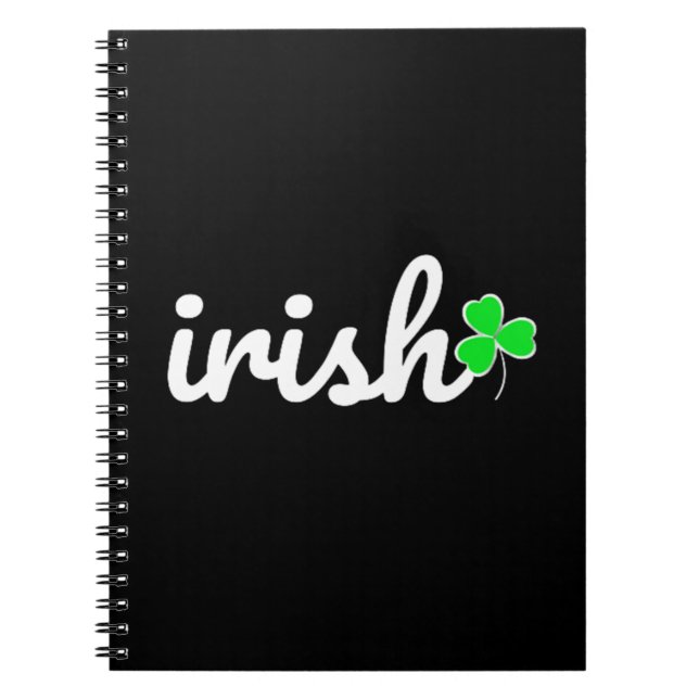 Cuaderno Irish St. El día de Patrick, un Shamrock afortunad (Frente)