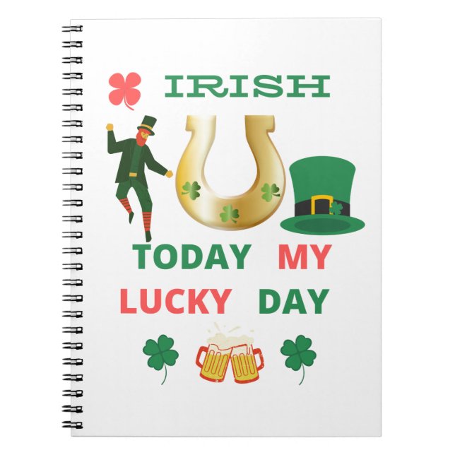 CUADERNO IRLANDA HOY MI DÍA DE SUERTE (Frente)