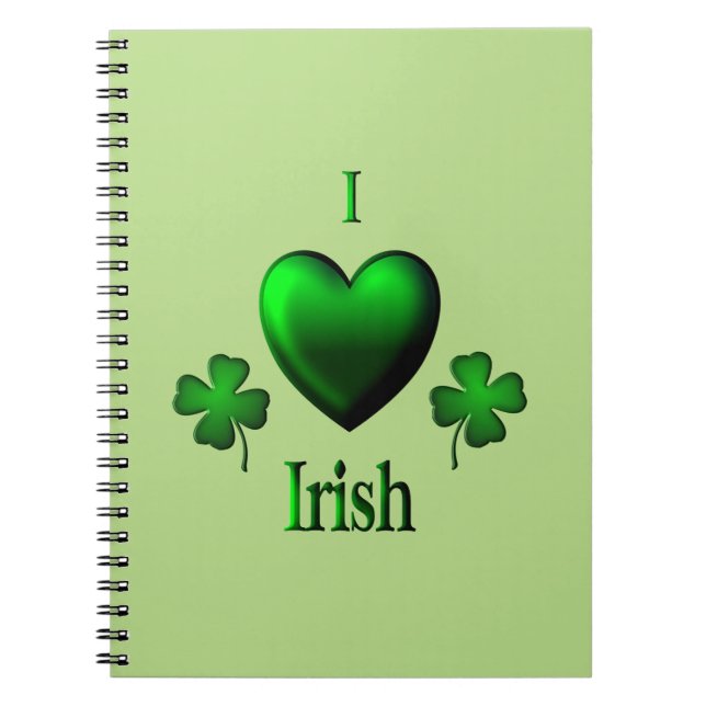 Cuaderno Irlandés del corazón del verde I (Frente)