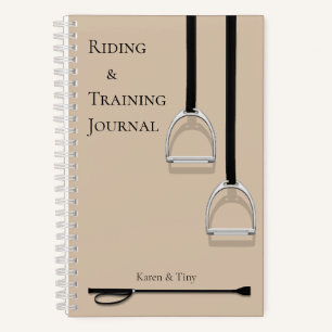 Cuaderno Irones de stirrup y cultivo de latte marrón ecuest