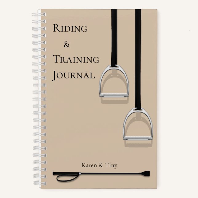 Cuaderno Irones de stirrup y cultivo de latte marrón ecuest (Anverso)