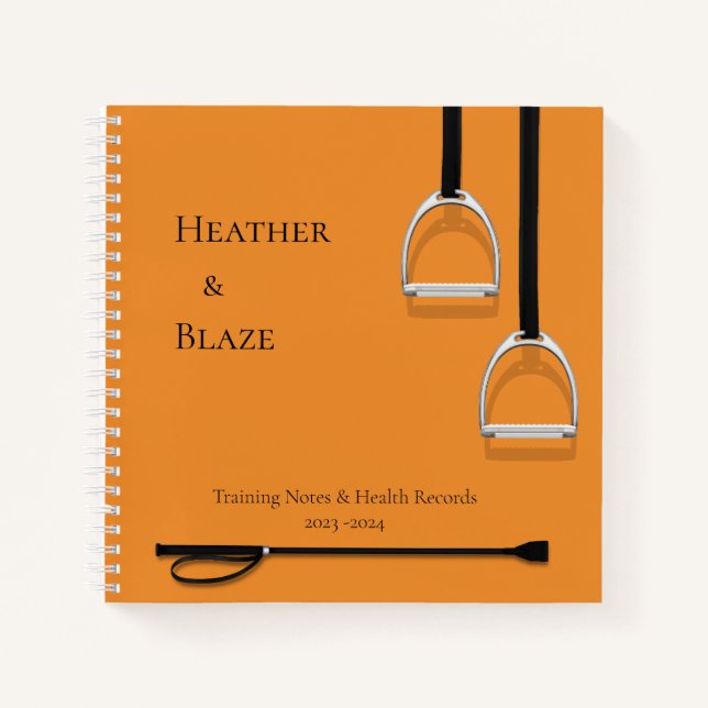 Cuaderno Irones y Naranjas de cultivo 8.5x8.5 Ecuestres (Anverso)