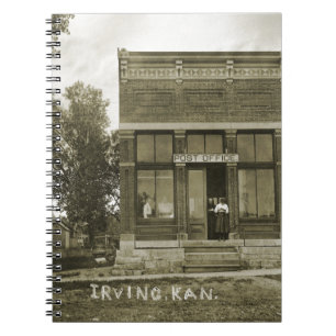 CUADERNO IRVING KANSAS POST OFFICE FOTO MARSHALL COUNTY KS
